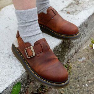 Dr. Martens Jorge II Faux Fur Lined Slingback Mules